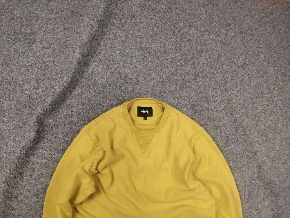 Stussy Stüssy Yellow Logo Retro Vintage 90's crew neck Sweatshirt Size US L / EU 52-54 / 3 - 2 Thumbnail