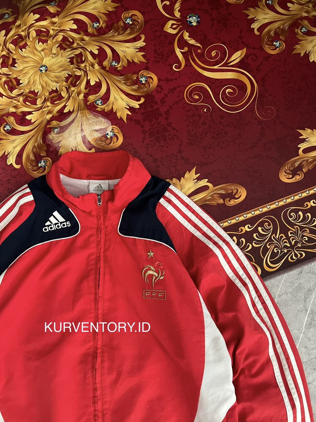 Adidas 08-09 Adidas France Track Jacket Size US L / EU 52-54 / 3 - 5 Thumbnail
