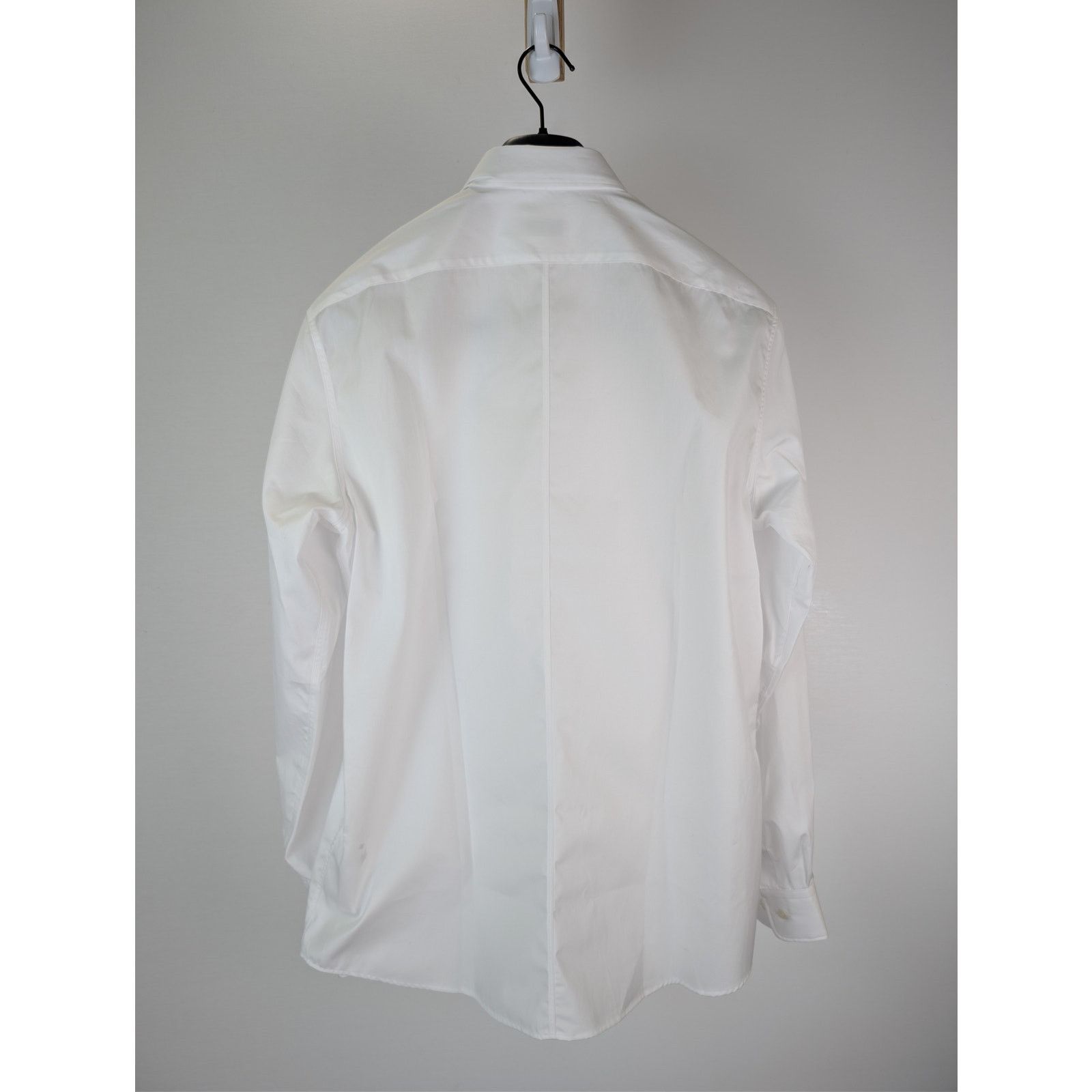 Dries Van Noten o1rshd1 Slim Fit Cotton Suit Shirt in White Size US L / EU 52-54 / 3 - 9 Thumbnail