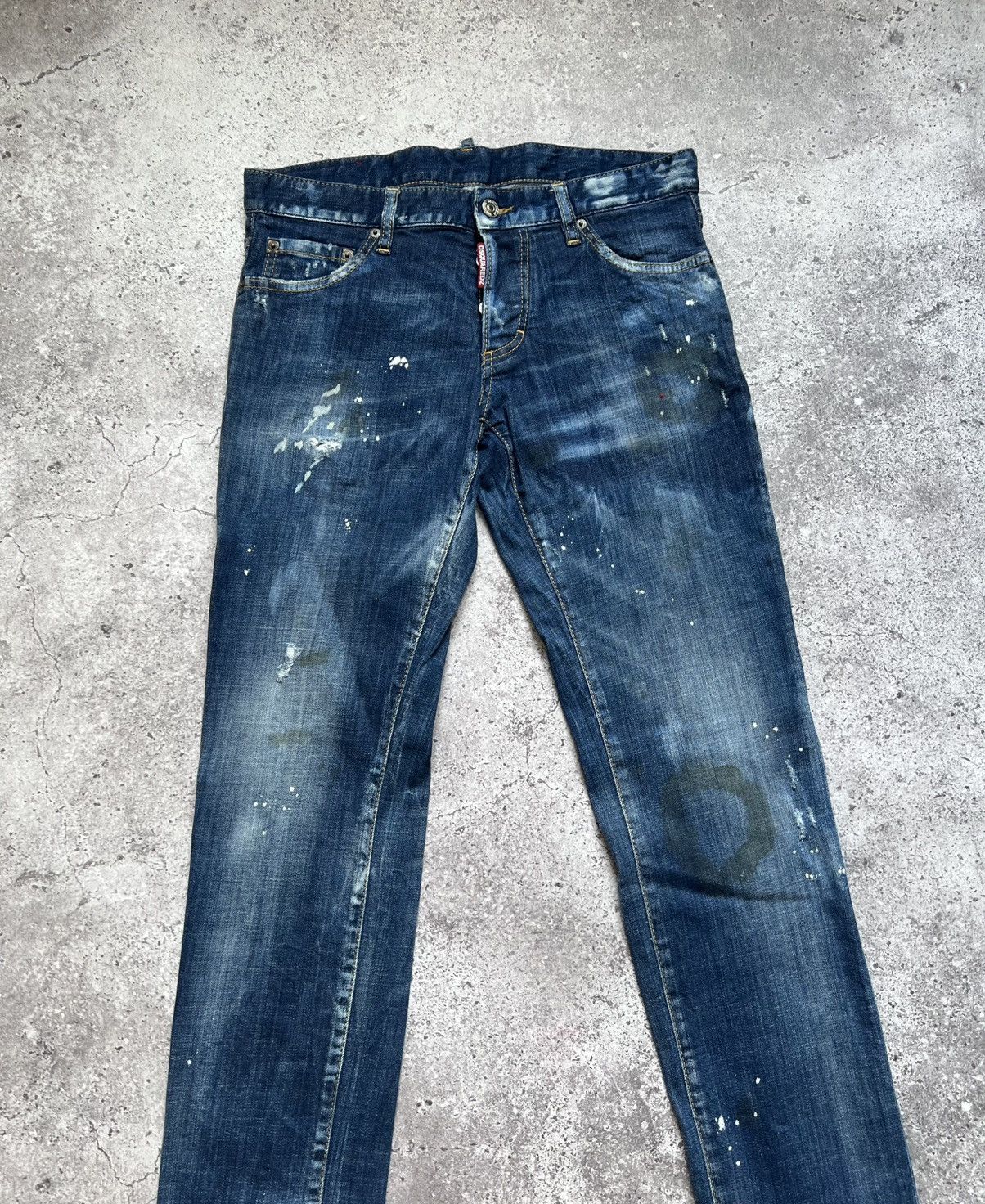 Dsquared2 Dsquared2 Men's Distressed Denim Jeans Slim Size US 32 / EU 48 - 2 Thumbnail