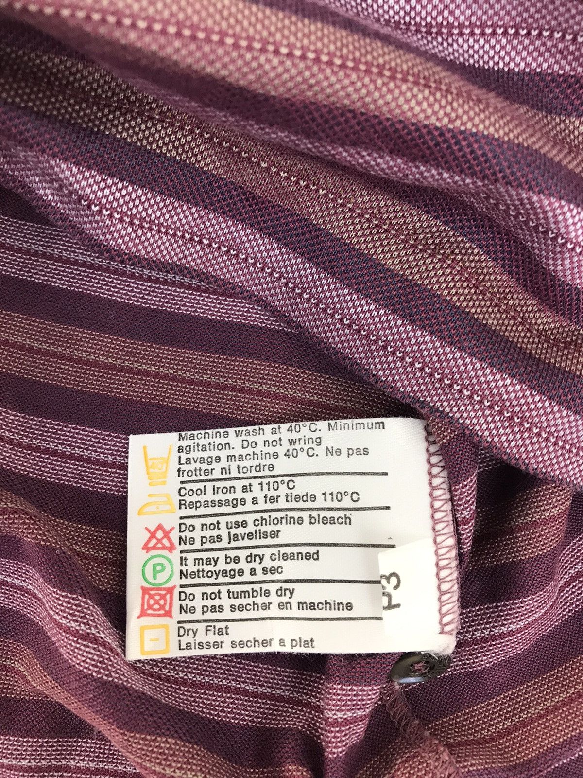 Alfred Dunhill Dunhill Made In Italy Striped Polo Tee Luxury Single Pocket Size US M / EU 48-50 / 2 - 6 Thumbnail