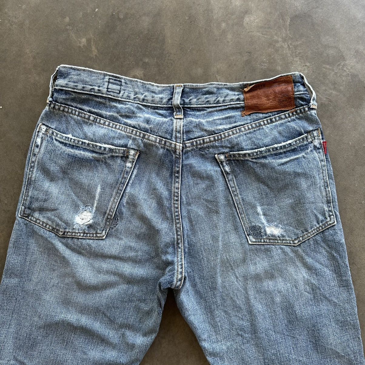 Japanese Brand Vintage Japanese Raw Faded Denim Jeans Made In Japan Size 31 Size US 31 - 11 Thumbnail