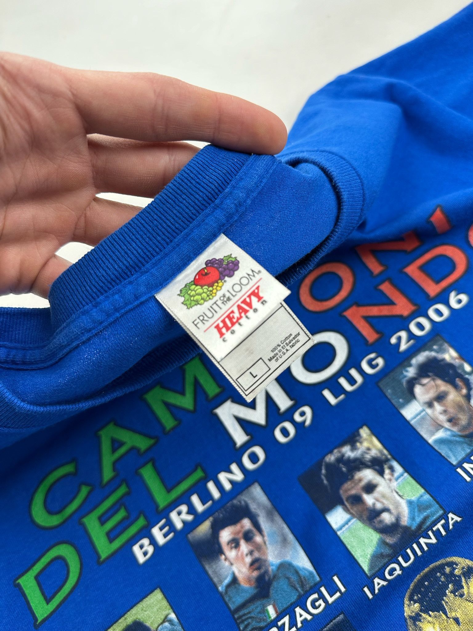 Vintage Vintage Italy World Cup 2006 tee del piero Pirlo Buffon Size US L / EU 52-54 / 3 - 4 Thumbnail