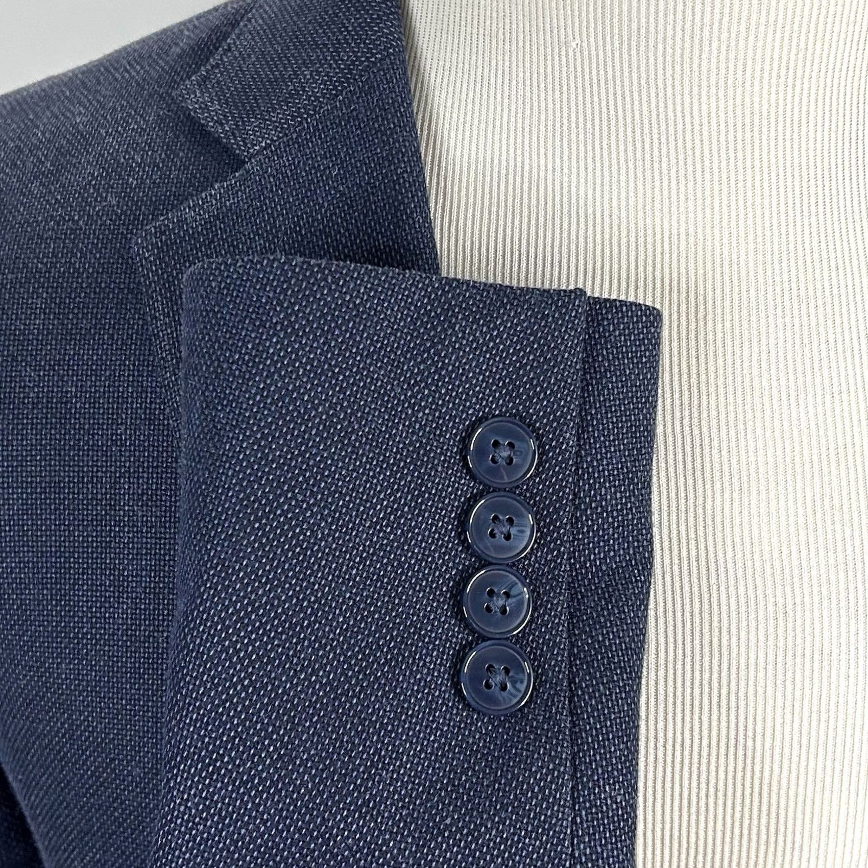 Calvin Klein Calvin Klein Sport Coat Silk Wool Blend Blue 42R Two-Button Lined Double-Vented Wool Silk 2 Piece Mens Regular Jacket Coat Size US XS / EU 42 / 0 - 5 Thumbnail