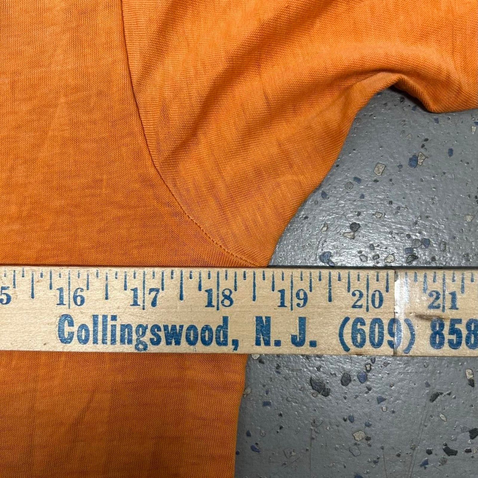 Other 70s orange vintage Stewart’s t-shirt with unique stains Size US L / EU 52-54 / 3 - 5 Thumbnail