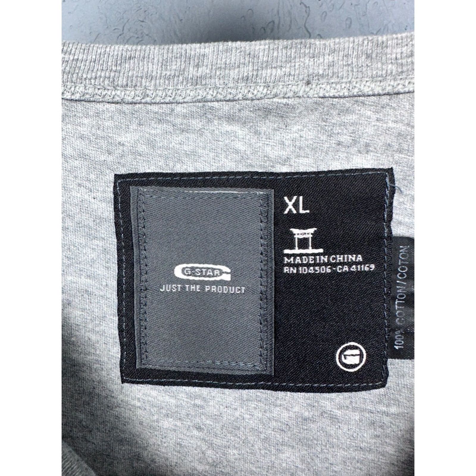 G-Star G Star Raw Scott Contrast Mens T-Shirt XL Gray Cotton Logo Crew Neck Short Sleeve Shirt Men XL Gray Logo Modern Contrast T-Shirt Size US XL / EU 56 / 4 - 4 Thumbnail