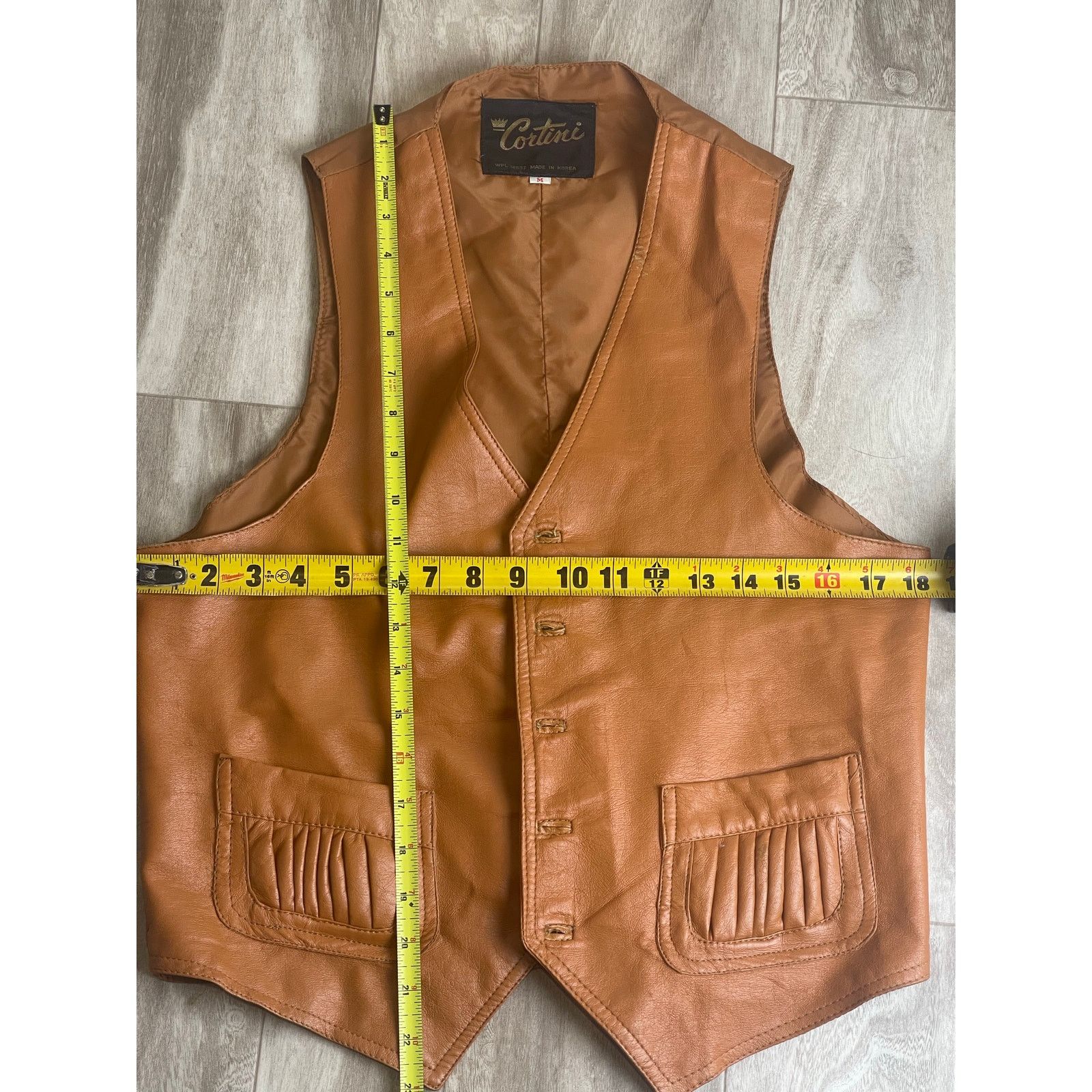 Vintage Cortini Vintage 70s Western Bellows Pocket Vest Brown M Size US M / EU 48-50 / 2 - 3 Thumbnail