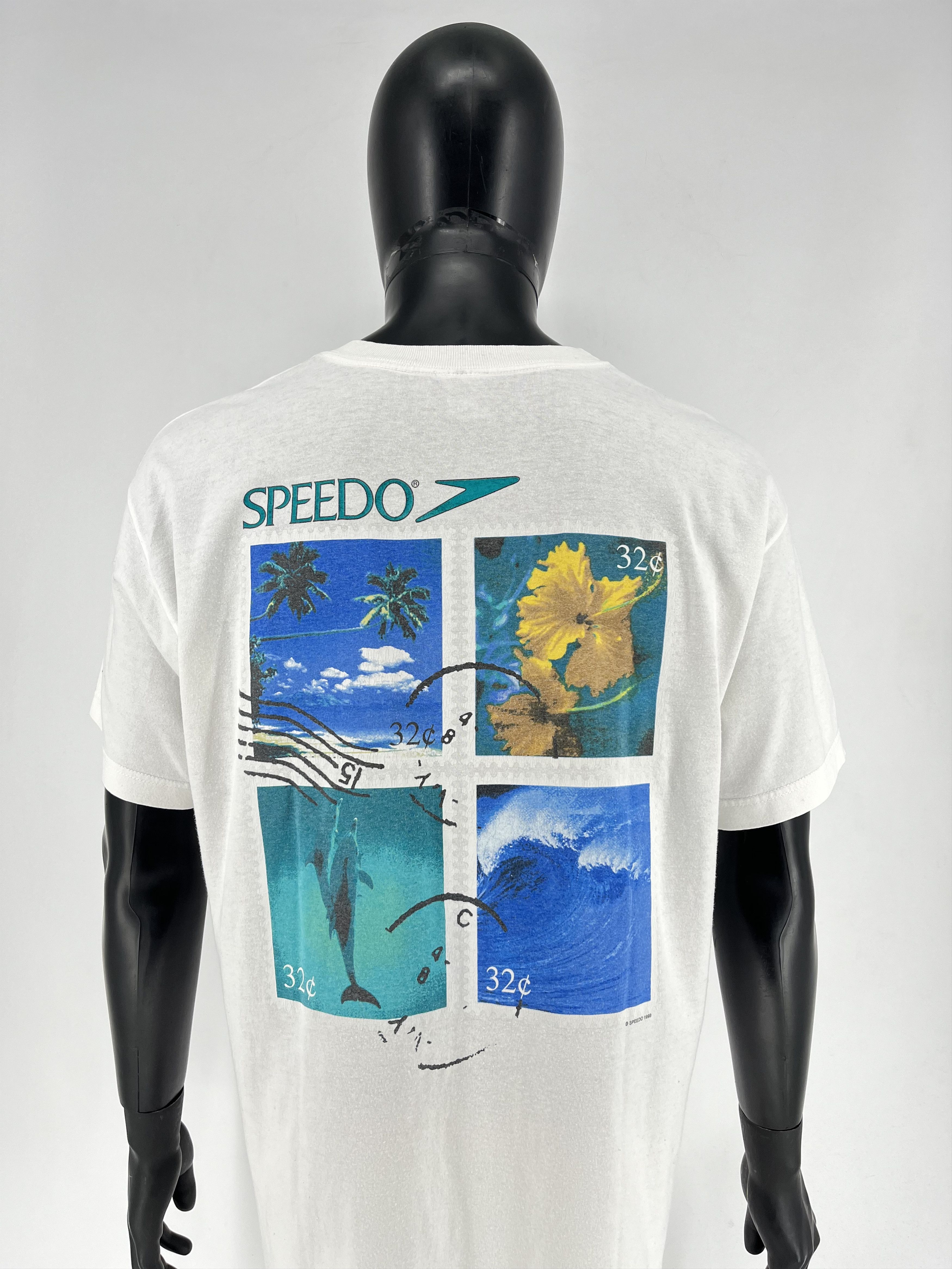 Speedo T shirt Vintage Speedo 1999 L Timbre Nature Dauphin Size US L / EU 52-54 / 3 - 1 Thumbnail
