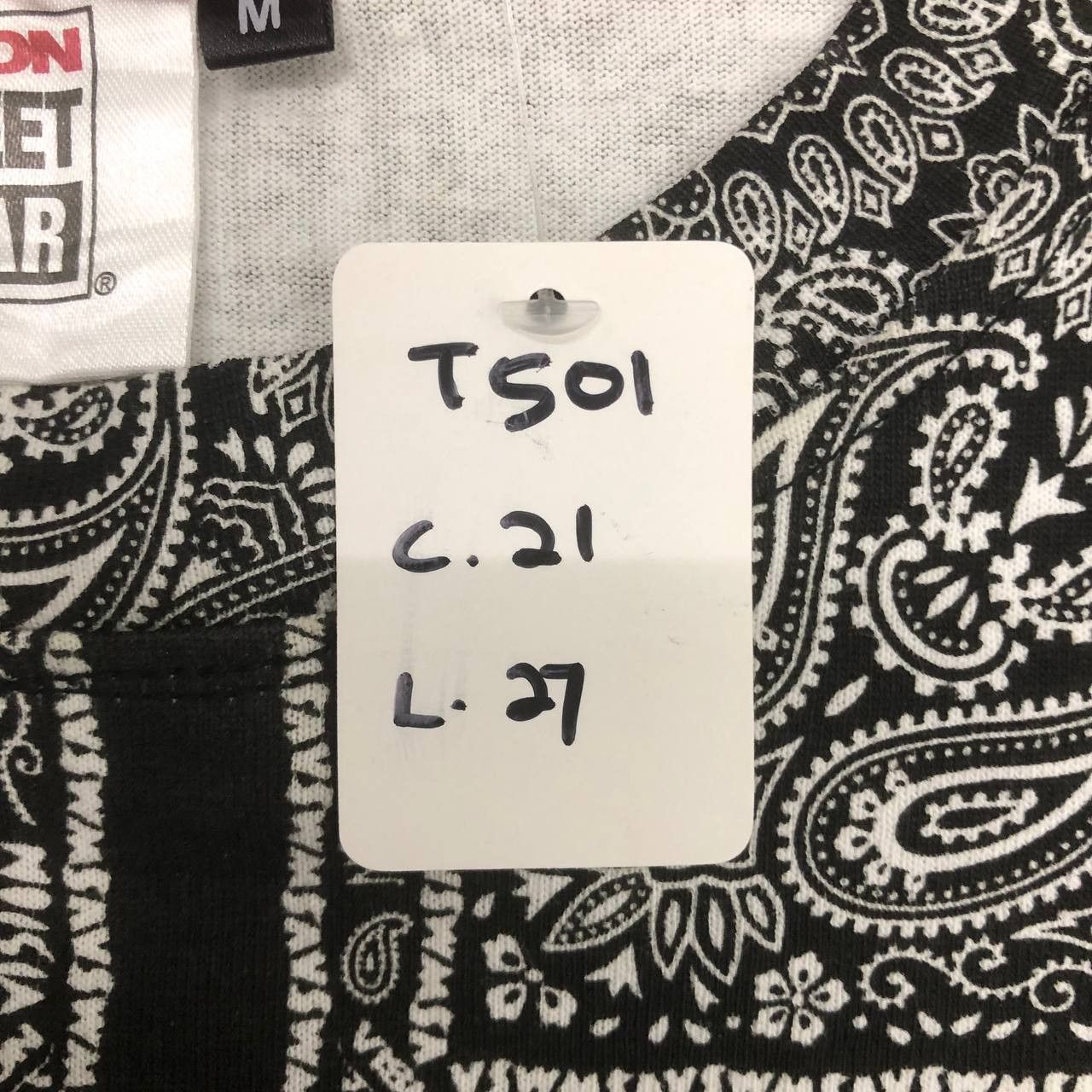 Rap Tees × Vision Streetwear T501 VISION STREETWEAR BANDANA TEE Size US M / EU 48-50 / 2 - 9 Thumbnail