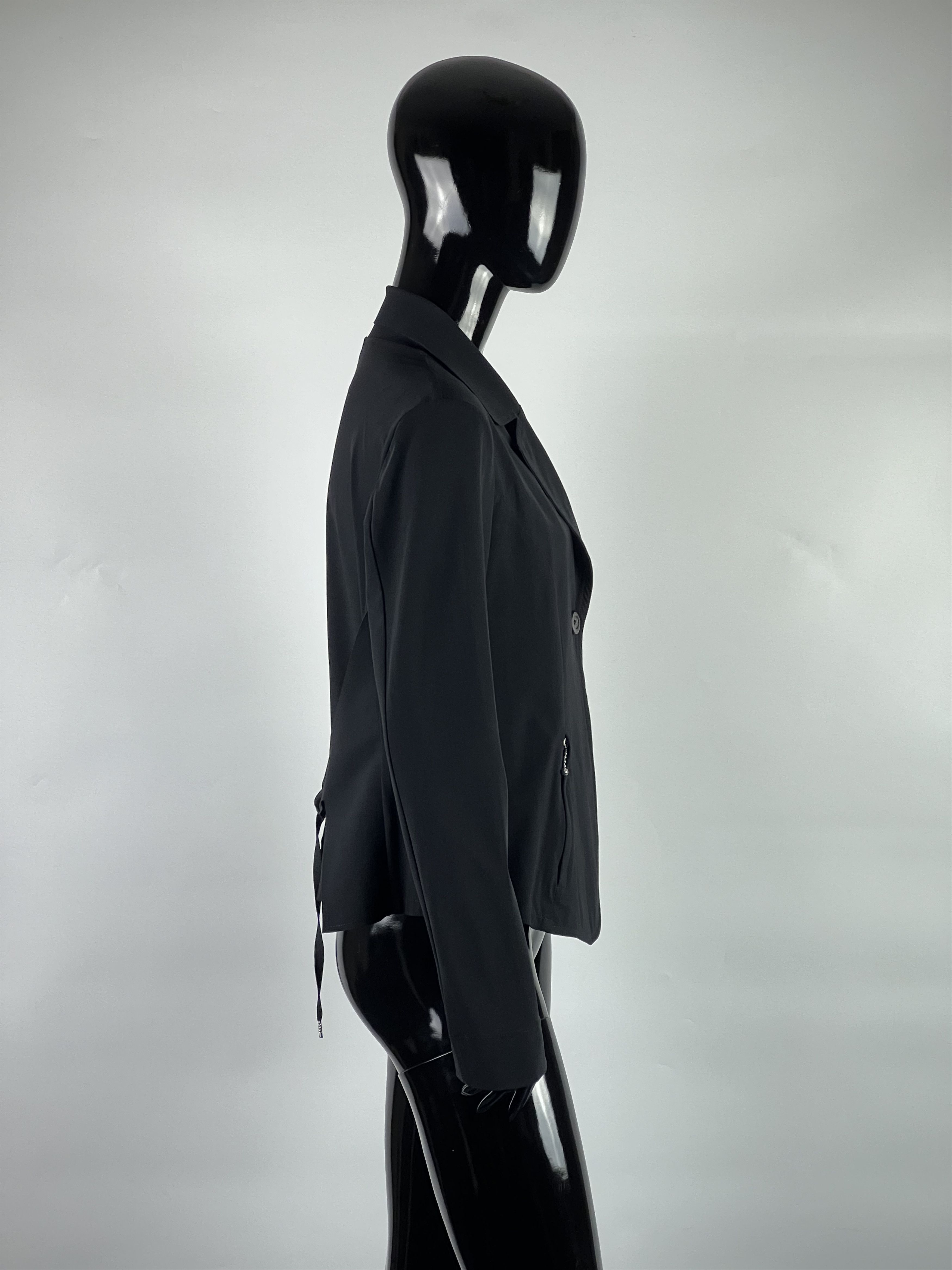 Marithe + Francois Girbaud Marithe Francois Girbaud Black Blazer Jacket Size IT44 US6 Size M / US 6-8 / IT 42-44 - 2 Thumbnail