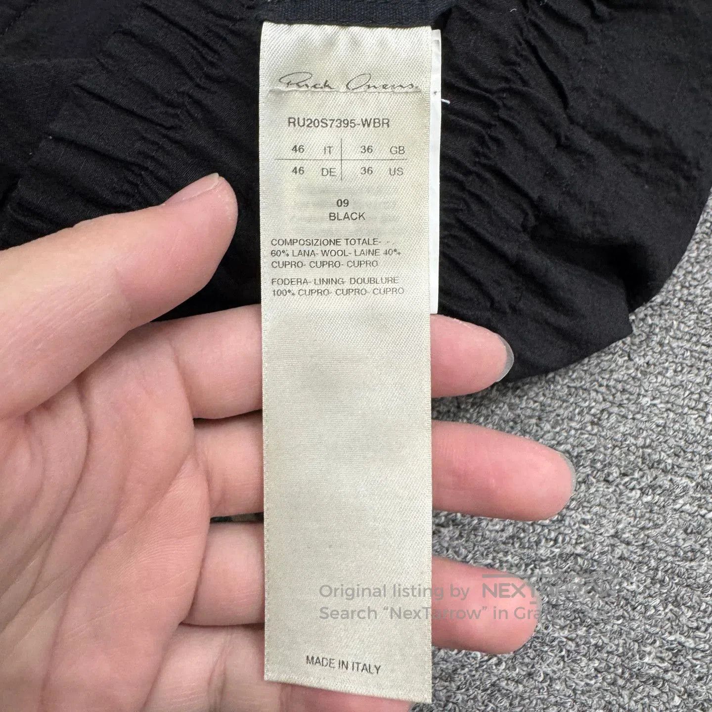 Rick Owens Rick Owens Wool Casual Pants. Size US 30 / EU 46 - 3 Thumbnail