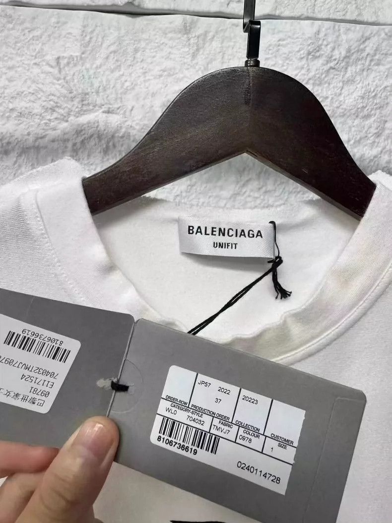 Balenciaga Balenciaga White Short Sleeve TShirt-2505 Size US XS / EU 42 / 0 - 3 Thumbnail
