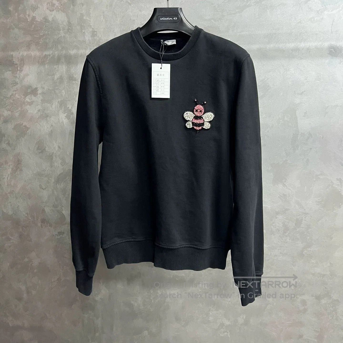 Dior Dior Black Rhinestone Round Neck Sweatshirt. Size XS / US 0-2 / IT 36-38 - 1 Thumbnail