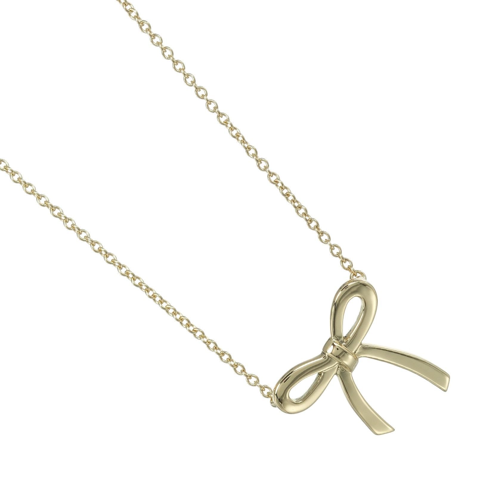 Tiffany & Co. Tiffany & Co. Tiffany Ribbon Au750 Necklace Metal Necklace DUTY FREE for USA Size ONE SIZE - 1 Thumbnail