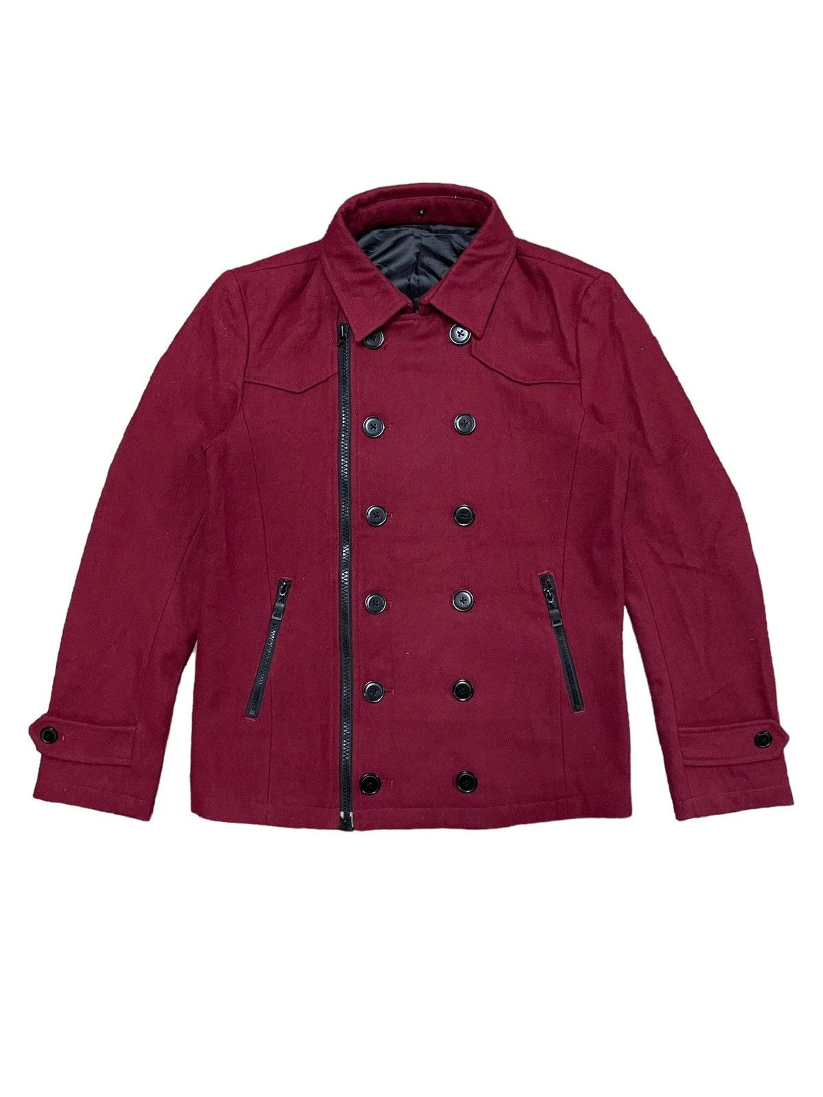semanticdesign Double Breasted Wool Coat Jacket Size US L / EU 52-54 / 3 - 1 Thumbnail