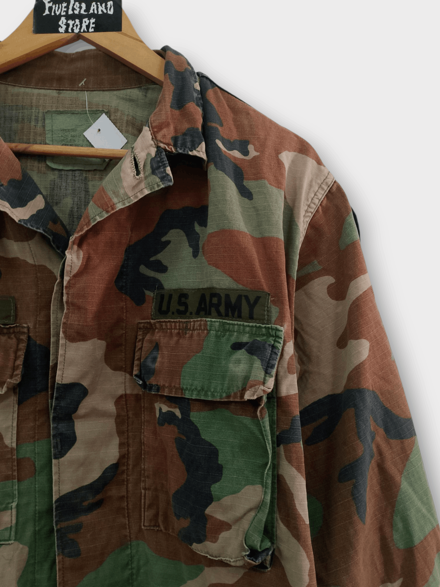 Vintage Vintage US Army Woodland BDU Jacket Ripstop 80s-90s OG-107 Size US L / EU 52-54 / 3 - 4 Thumbnail
