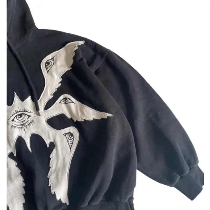 Japanese Brand × Vintage Vintage Goth Style Hoodie Size US M / EU 48-50 / 2 - 5 Thumbnail