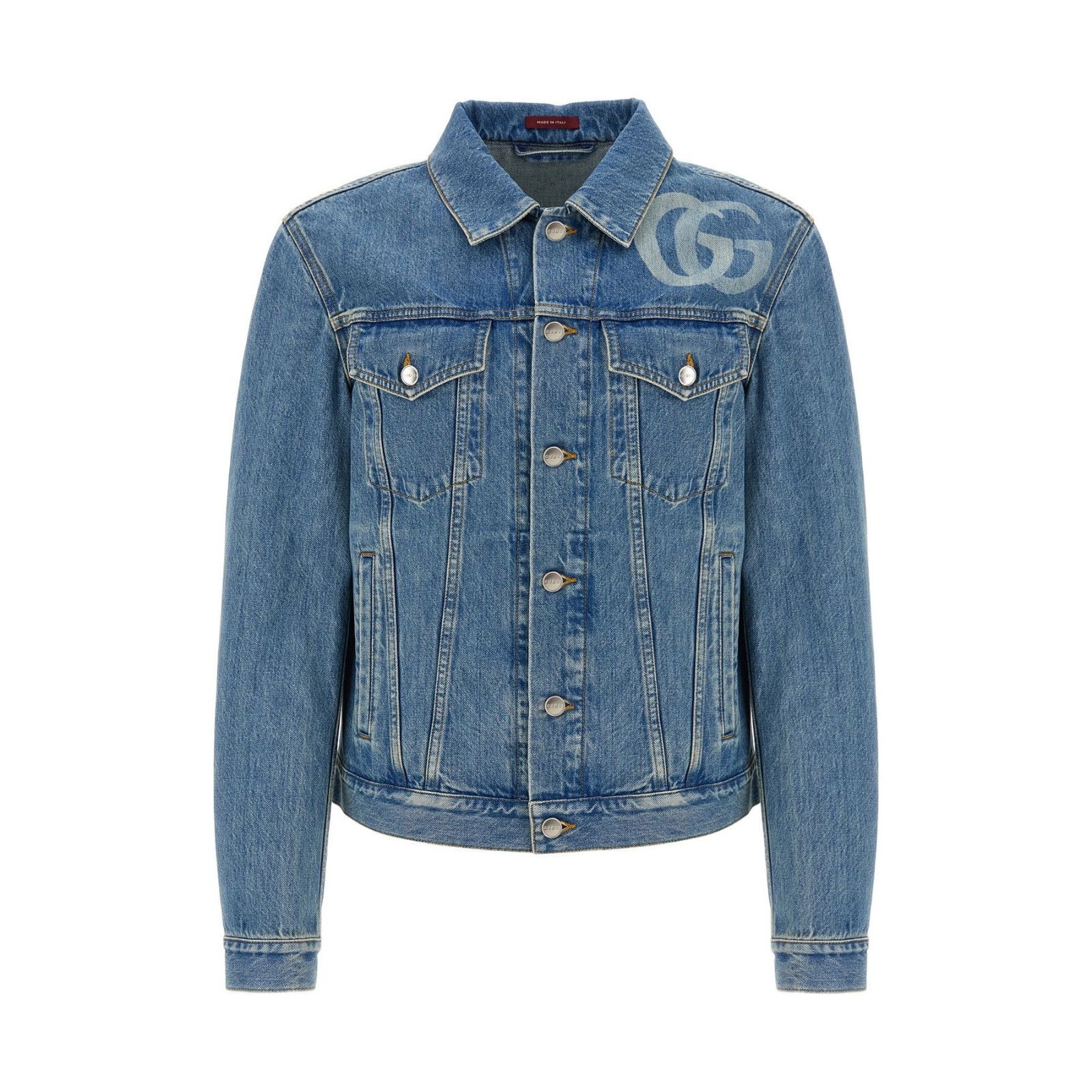 Gucci GUCCI GG Denim Jacket New & Authentic (Men's size:L;) Size US L / EU 52-54 / 3 - 1 Thumbnail