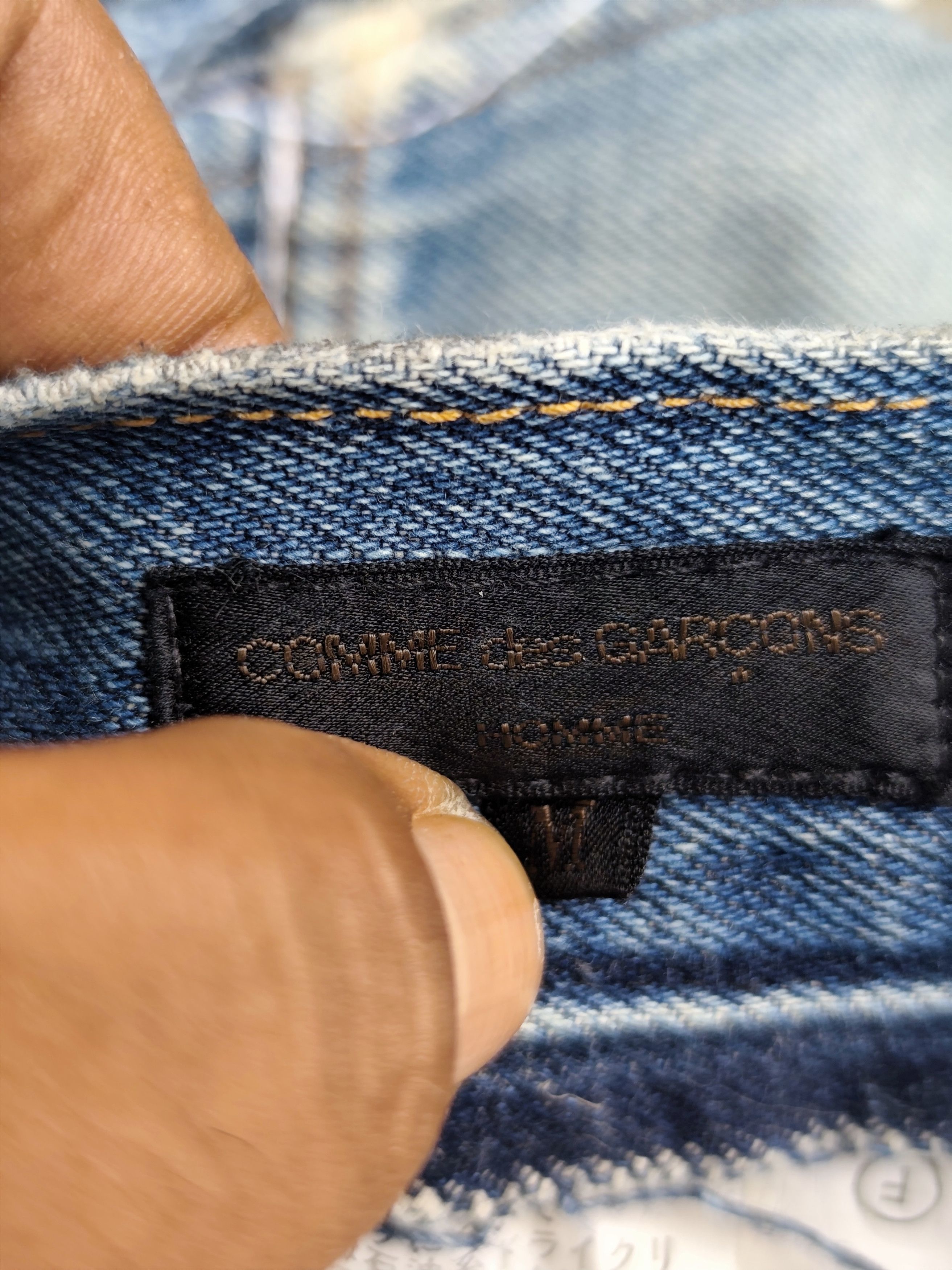 Comme des Garcons Homme Plus Comme des Garcons Homme AD1997 Patchwork Levi's Denim Pants Size US 30 / EU 46 - 19 Thumbnail