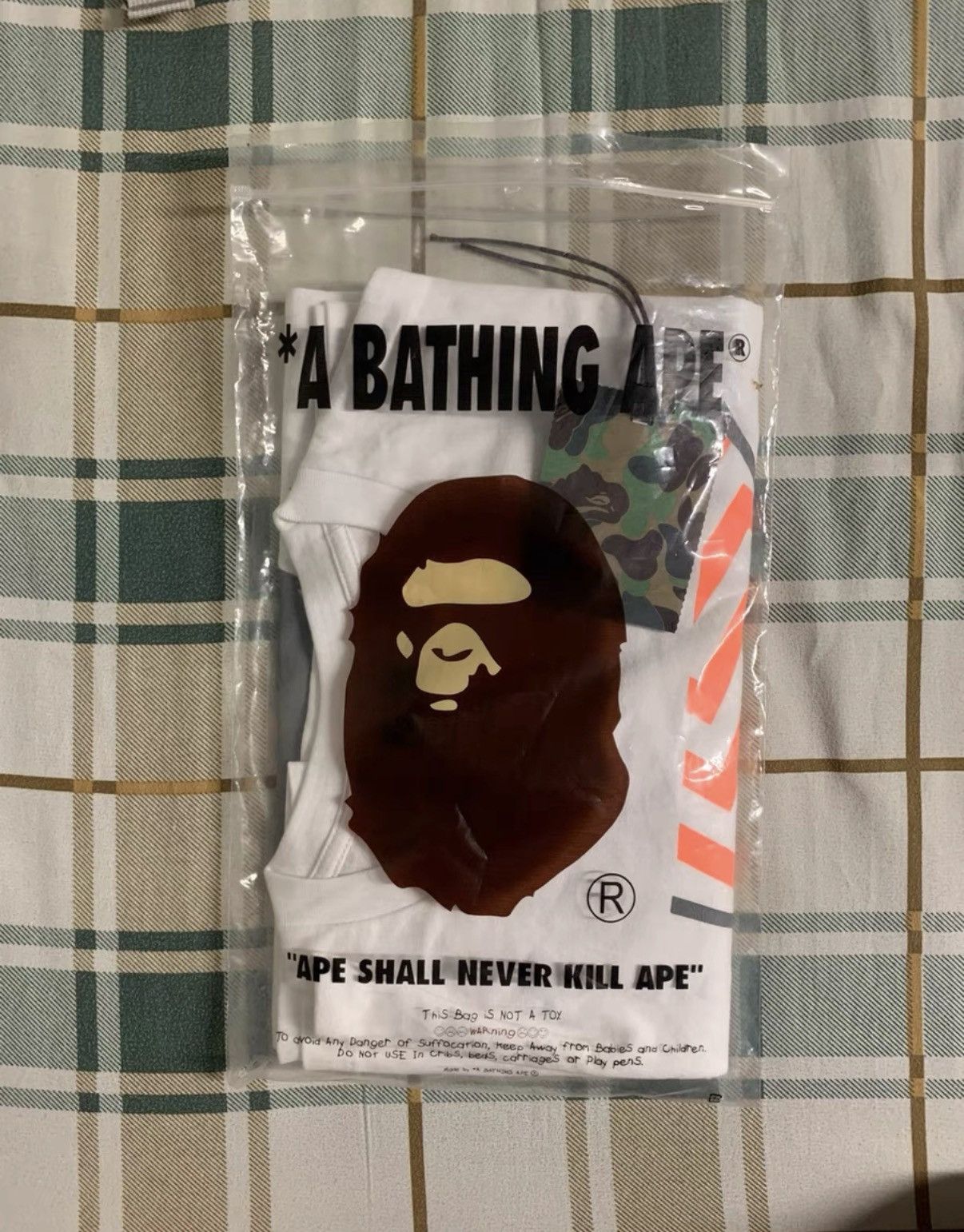 Bape BAPE OG Nigo era white short-sleeve tee Size US XL / EU 56 / 4 - 8 Thumbnail