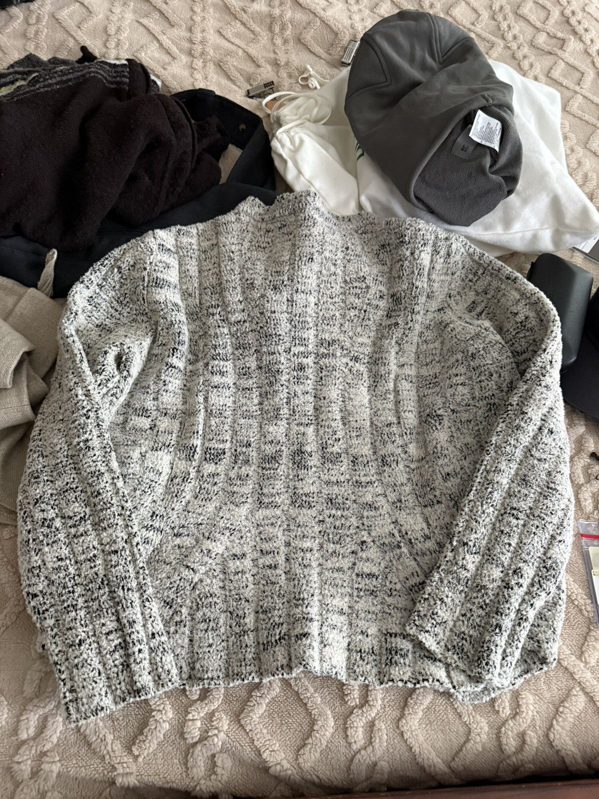 Kiko Kostadinov Harkman Knit Jumper Speckled Grey 46 Size US S / EU 44-46 / 1 - 4 Thumbnail