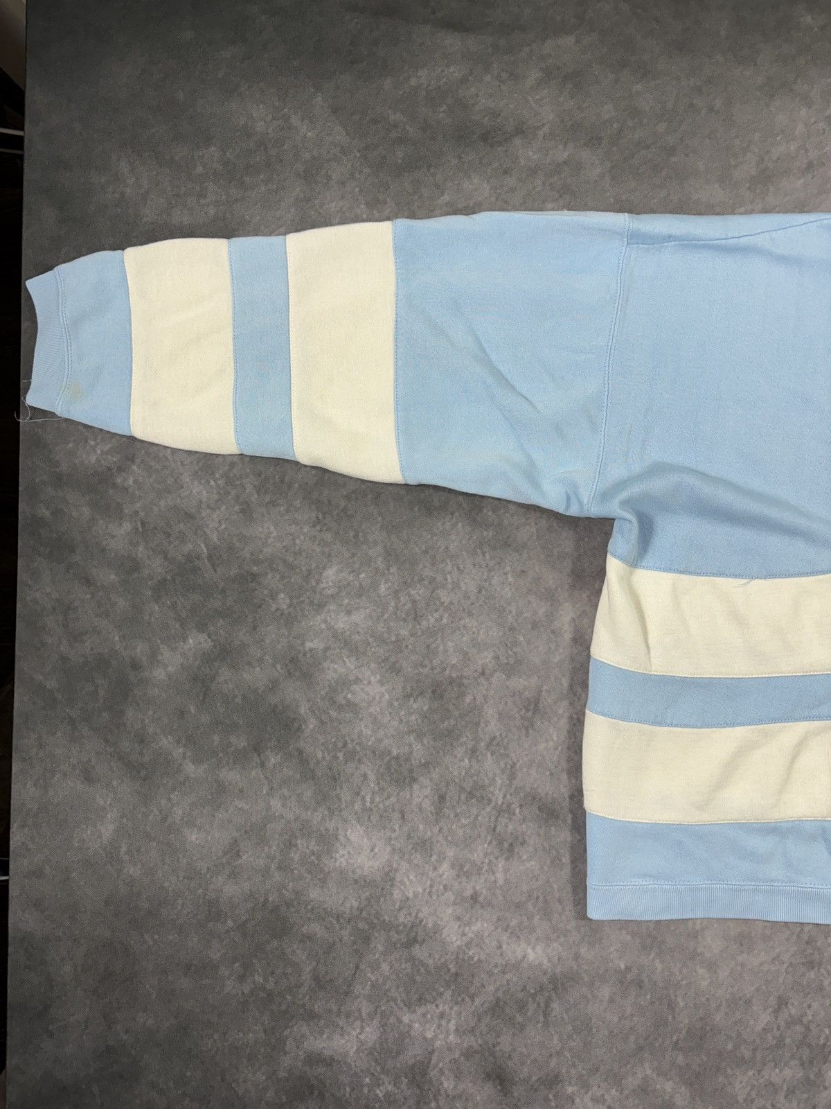 Vintage 80s Vintage Sweatshirt Crewneck Pullover Striped Cropped Size US S / EU 44-46 / 1 - 12 Thumbnail