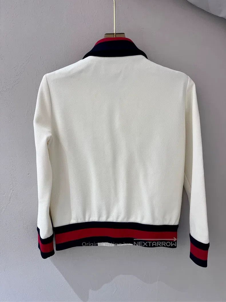 Gucci Gucci Striped stand-up collar zipper long-sleeved jacket Size M / US 6-8 / IT 42-44 - 2 Thumbnail