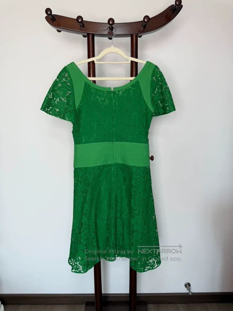 Valentino Valentino Wool shirt patchwork lace dress Size S / US 4 / IT 40 - 4 Thumbnail