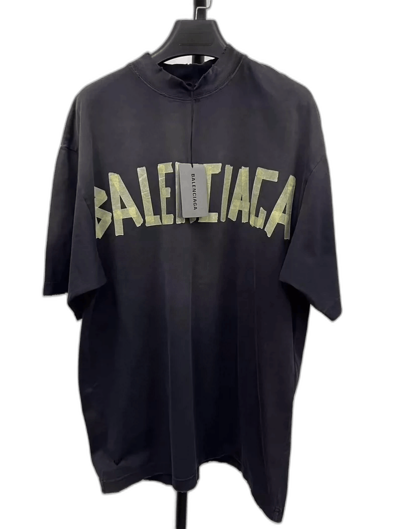 Balenciaga Balenciaga Logo Print Knit Short Sleeve T-Shirt-yf Size US XS / EU 42 / 0 - 1 Thumbnail