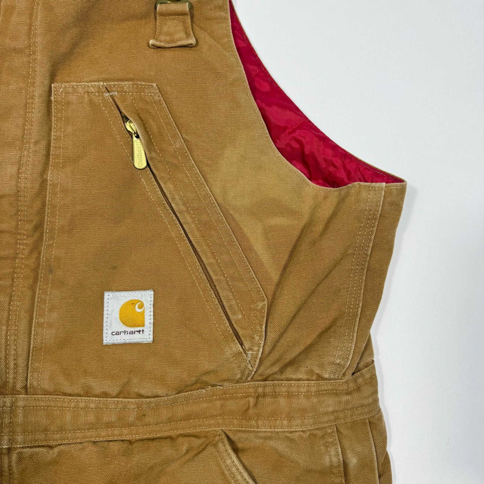 Carhartt Vintage Carhartt Duck Canvas Insulated Overalls Quilt Lined Size US XL / EU 56 / 4 - 3 Thumbnail