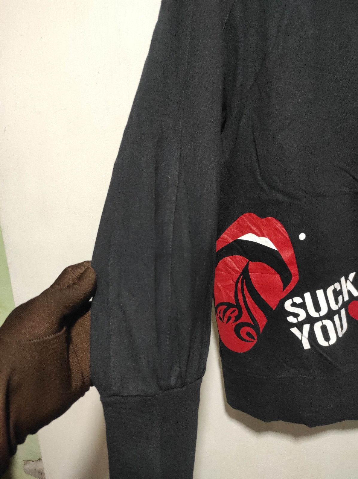 Japanese Brand Acid black Cherry double zip fur hoodie LGB style Size US M / EU 48-50 / 2 - 17 Thumbnail