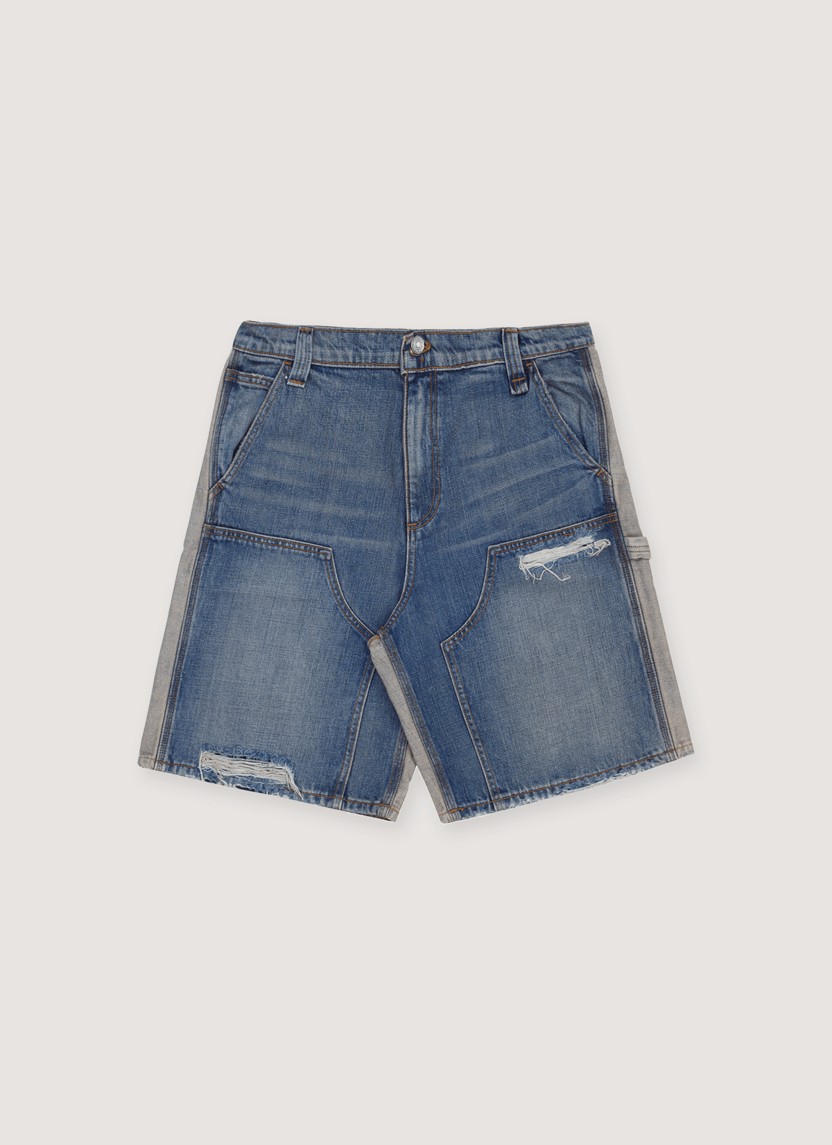 Other Pieces Harvey Split Carpenter Denim Shorts Size US 30 / EU 46 - 1 Thumbnail