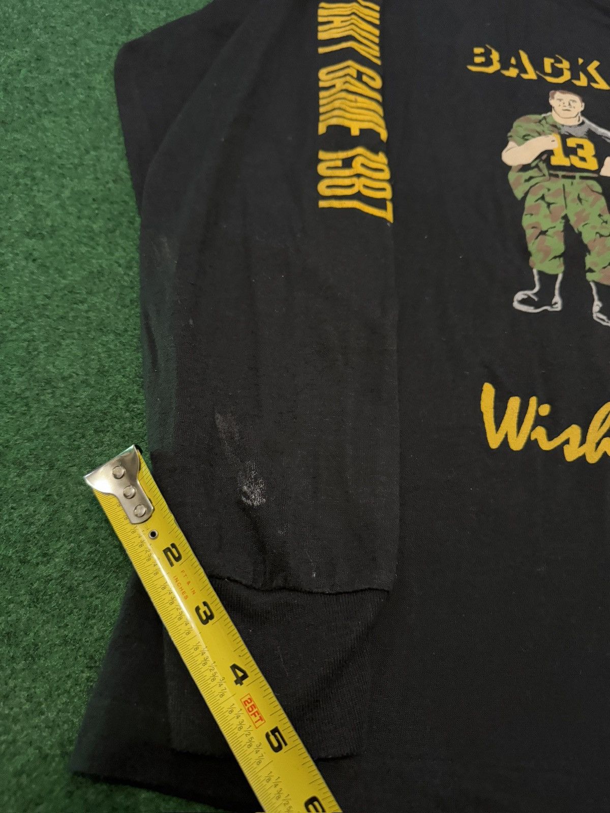 Vintage Vintage 80s Army Navy College Football Long Sleeve T Shirt Size US L / EU 52-54 / 3 - 9 Thumbnail