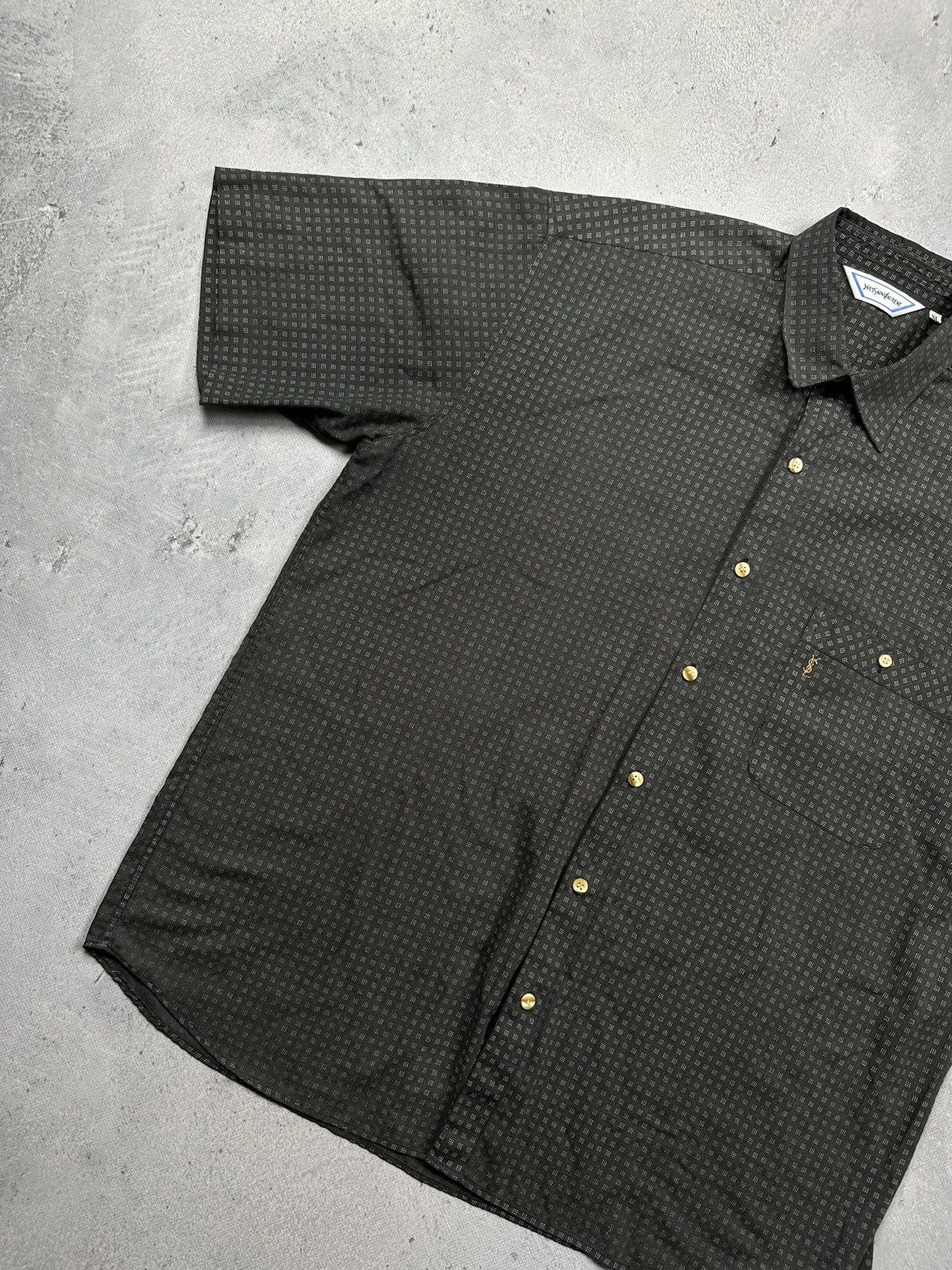 Yves Saint Laurent Lux YSL Shirt Cotton Yves Saint Laurent Summer Shirtsleeve Size US XL / EU 56 / 4 - 3 Thumbnail