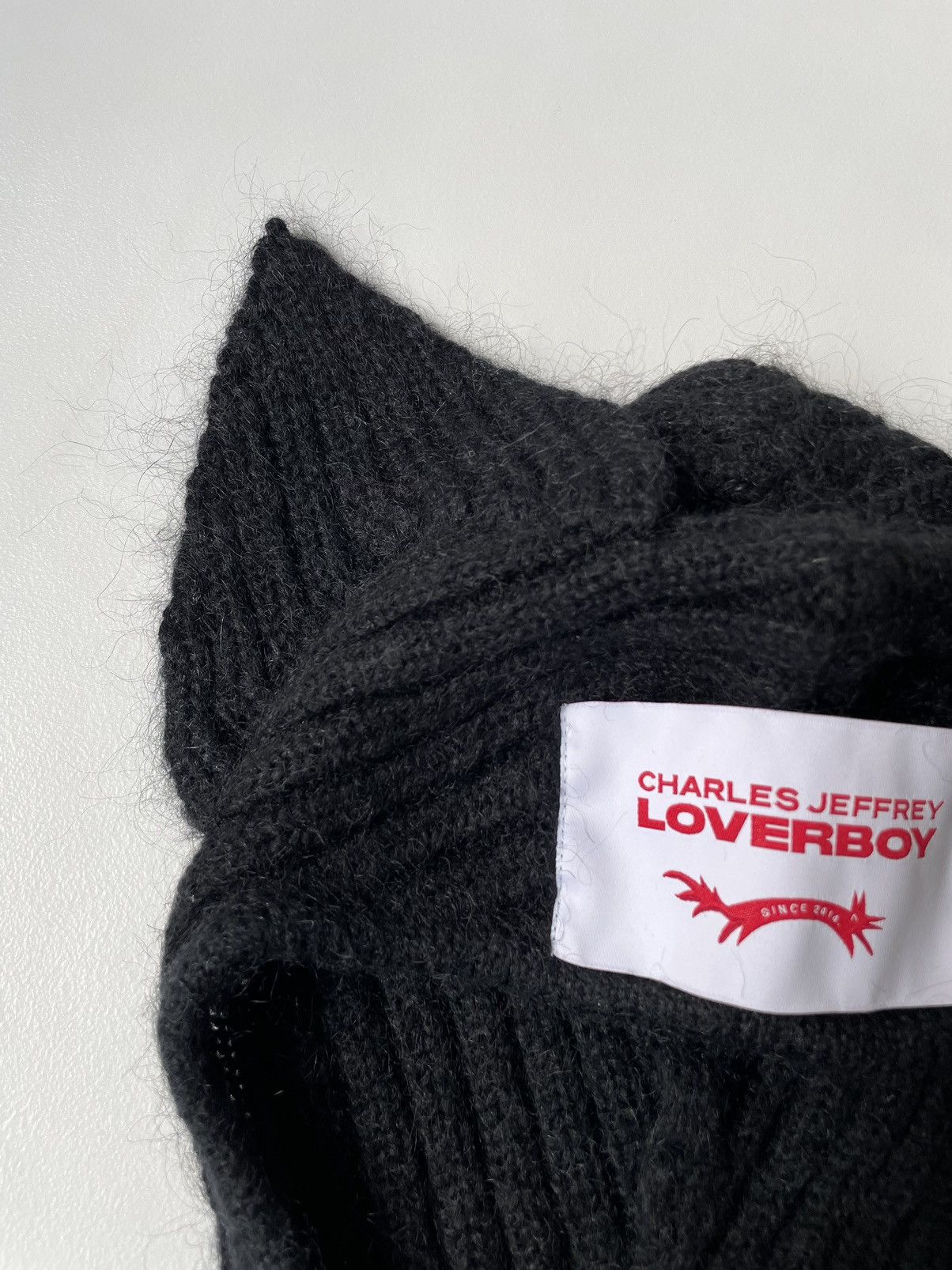 Charles Jeffrey LOVERBOY Black Mohair Ears Balaclava Sweater Size US XL / EU 56 / 4 - 5 Thumbnail