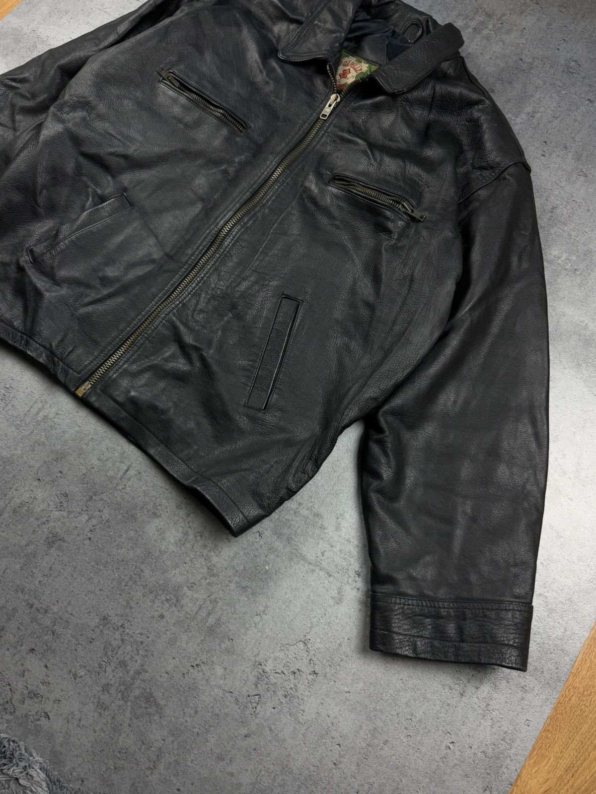 Japanese Brand × Vintage Leather jacket vintage retro affliction opium usa drip 90s Size US L / EU 52-54 / 3 - 3 Thumbnail