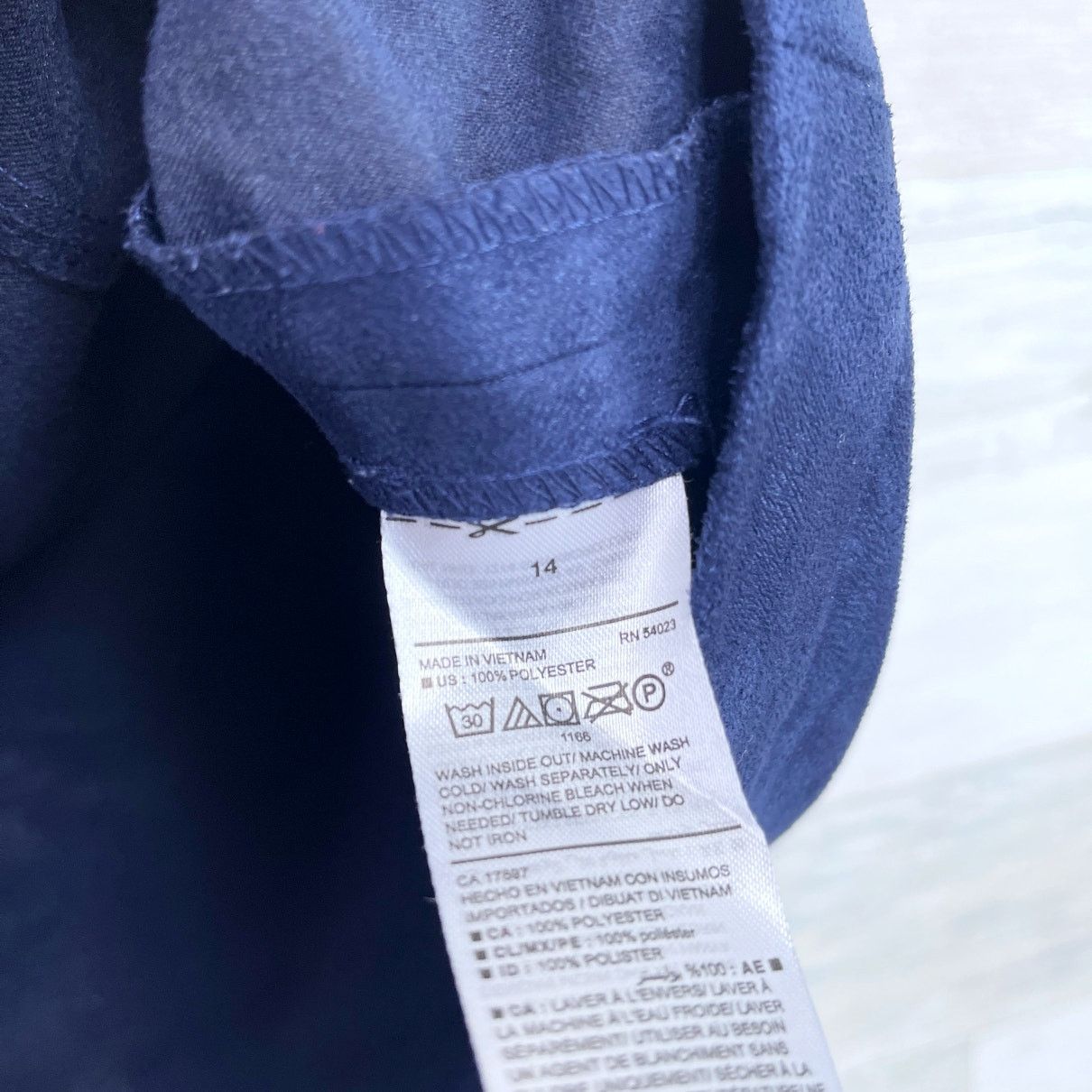 Old Navy Old Navy Faux Suede Snap Button Skirt Blue High Waist 14 Size 36" / US 14 / IT 50 - 5 Thumbnail