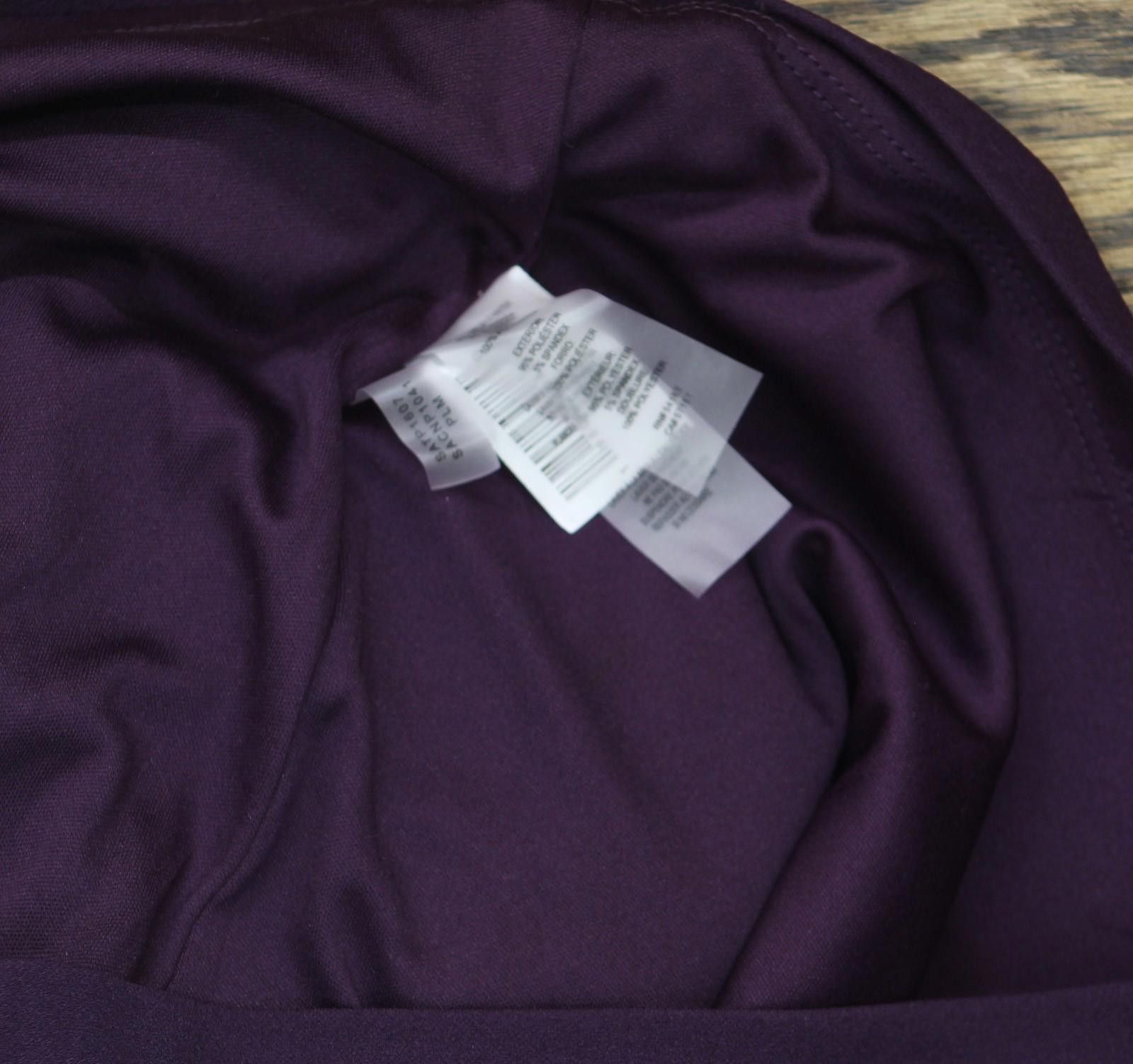 Signal Sport Siena Womens Side-gathered Dress Satp1607 Plum Purple 10 Size L / US 10 / IT 46 - 6 Thumbnail