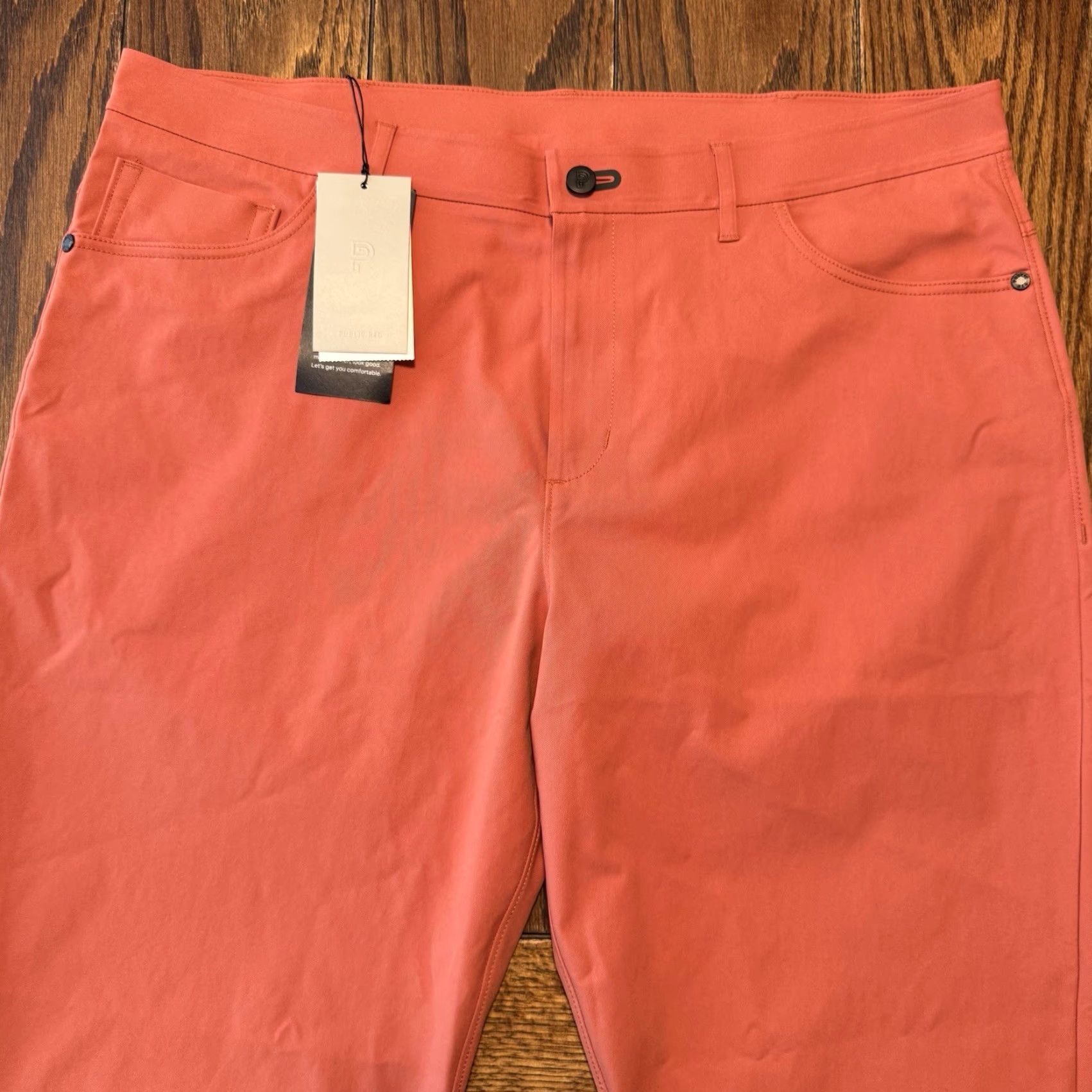 Vintage Public Rec Workday Chino Pants Mens 38x30 Slim Straight Pink 5-Pocket Stretch Size US 38 / EU 54 - 3 Thumbnail