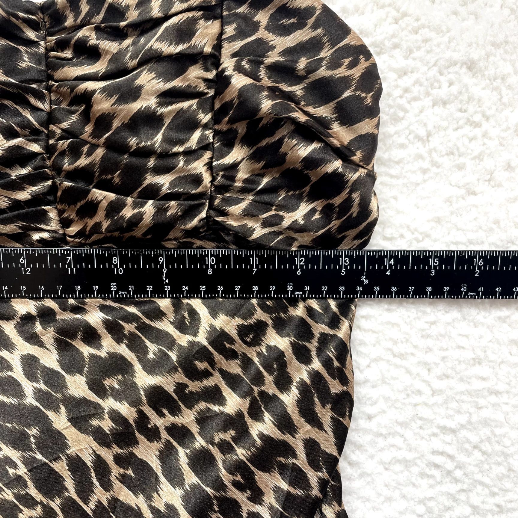 Vintage VINTAGE Y2K Y2K Vintage Dress 2 S Small Cheetah Leopard Satin Asymmetrical Boho McBling Dress Cocktail Womens Size S / US 4 / IT 40 - 7 Thumbnail