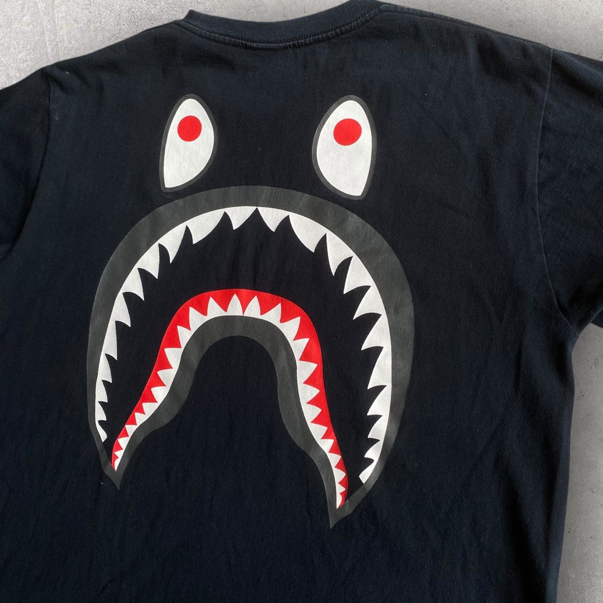 Bape Shark Head P.o.n.r Tee Size US L / EU 52-54 / 3 - 1 Thumbnail