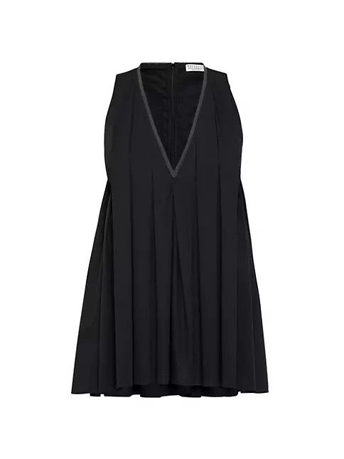image of Brunello Cucinelli O1W1Db10524 Dress In Black, Women's (Size Small)