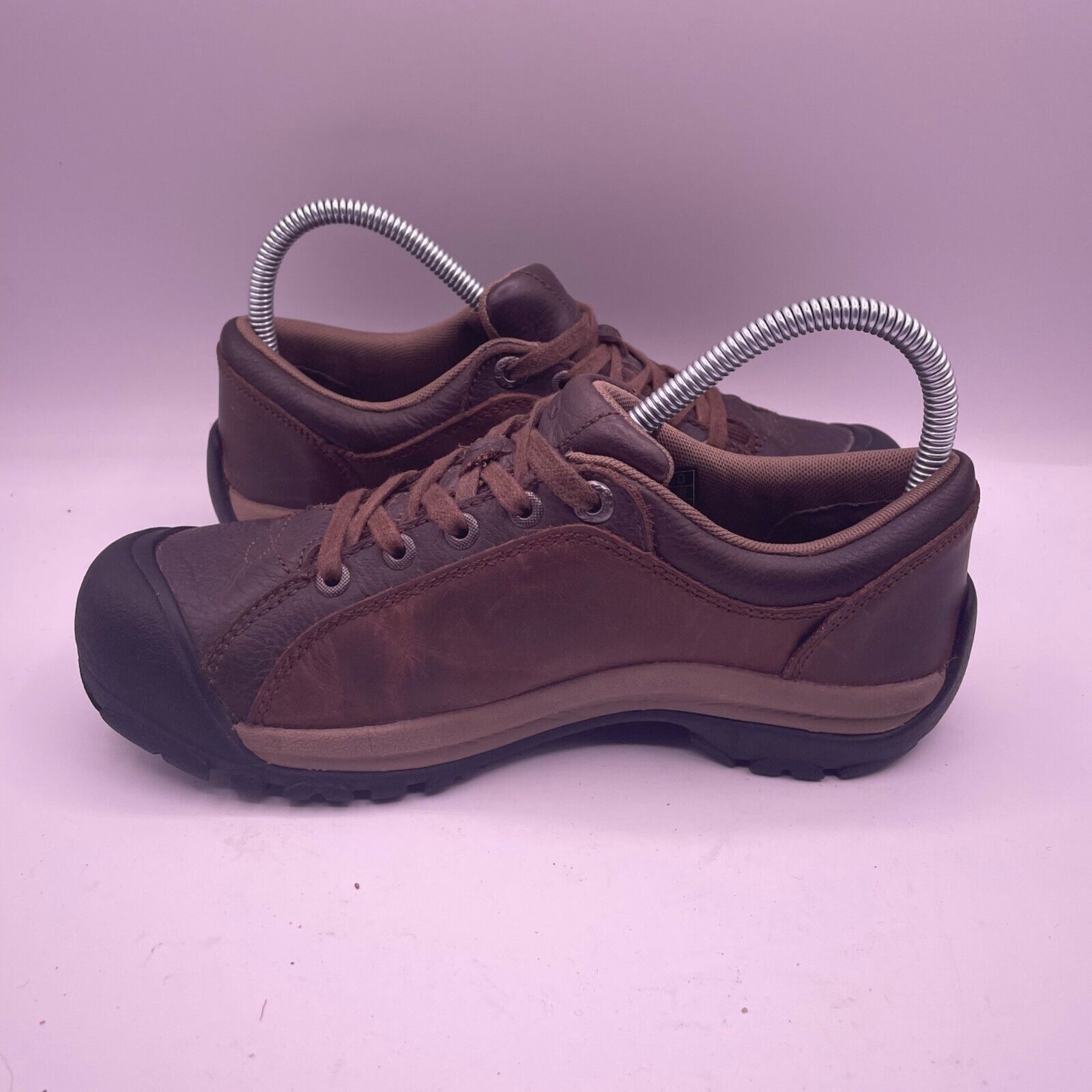 KEEN Keen Briggs Leather Brown Oxford Low Trail Shoes Womens 7 Size US 7 / IT 37 - 6 Thumbnail