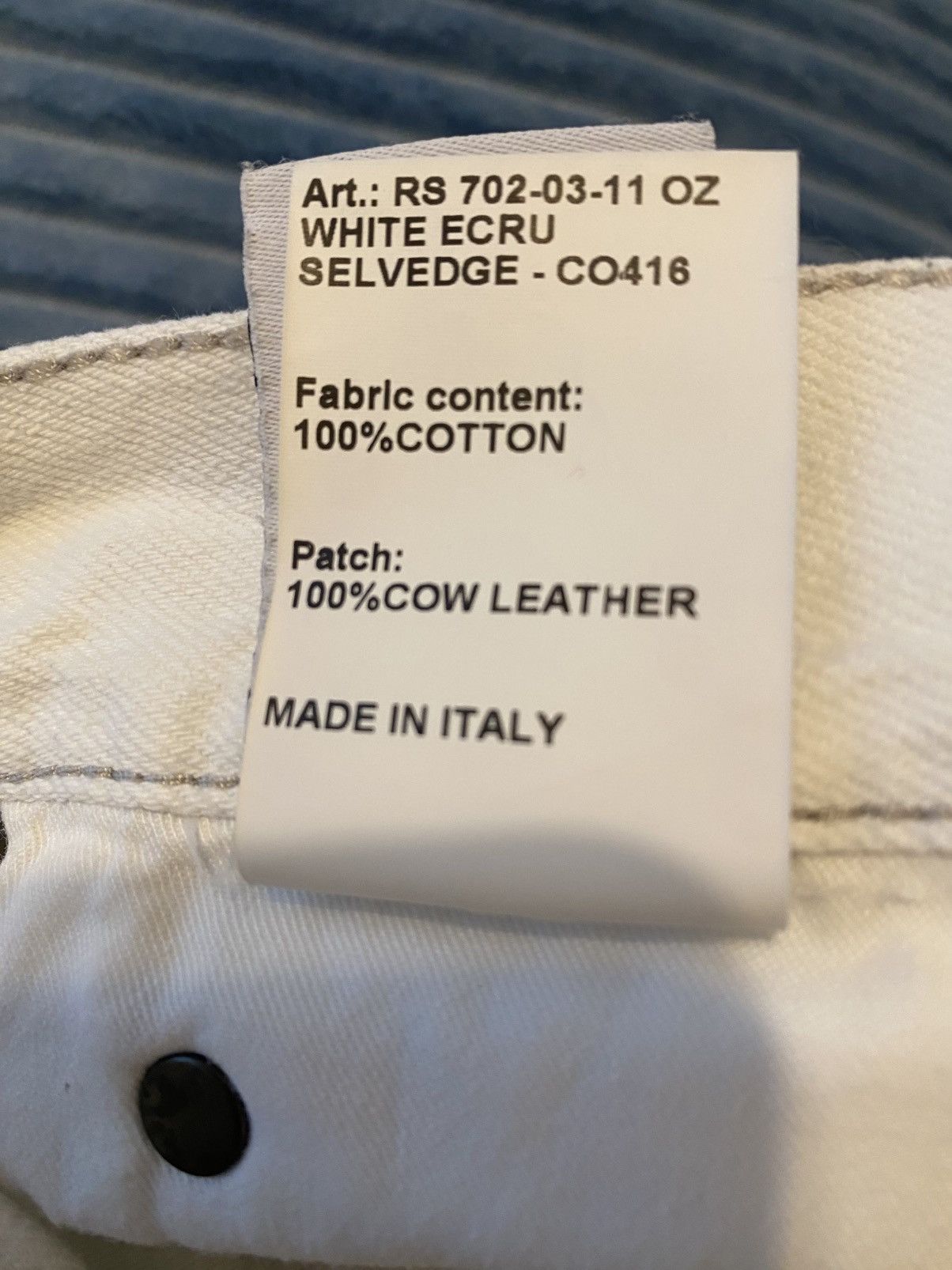 R13 R13 SS23 Boyfriend Jean In Holden White Ecru Selvedge Denim Size 25" / US 0 / IT 36 - 5 Thumbnail