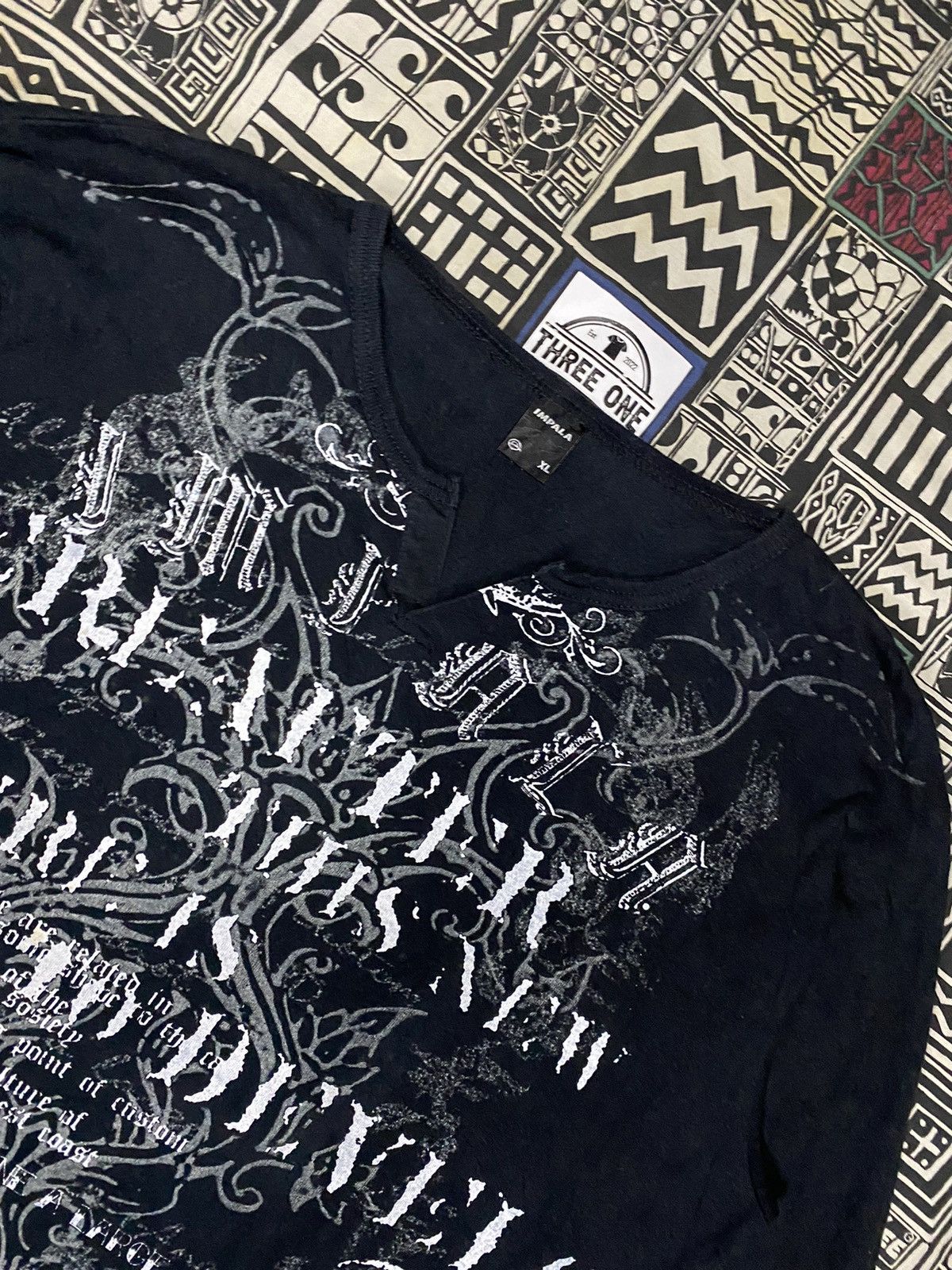 If Six Was Nine × Japanese Brand Impala Poem Cross Tribal Longsleeve T shirt Size US XL / EU 56 / 4 - 2 Thumbnail