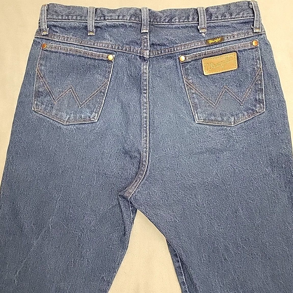 Wrangler VINTAGE Wrangler Jeans Mens 36x36 Blue Denim Pants 13MWZ Western Cowboy USA Fabric Jeans Mens 36 Blue Western 13MWZ Size US 36 / EU 52 - 6 Thumbnail