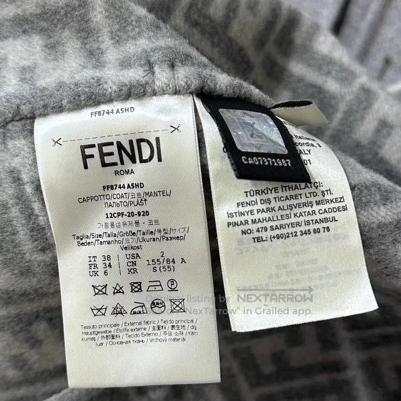 Fendi Fendi Printed Loose Fit Coat with Full Lining Size XS / US 0-2 / IT 36-38 - 6 Thumbnail