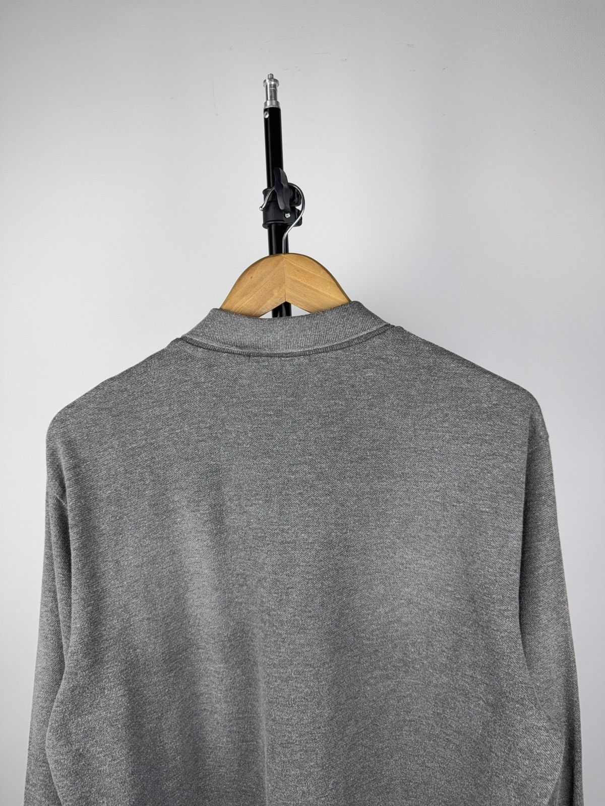 Polo Ralph Lauren 90s Ralph Lauren Grey Long Sleeve Polo Shirt Custom Fit Size US L / EU 52-54 / 3 - 10 Thumbnail