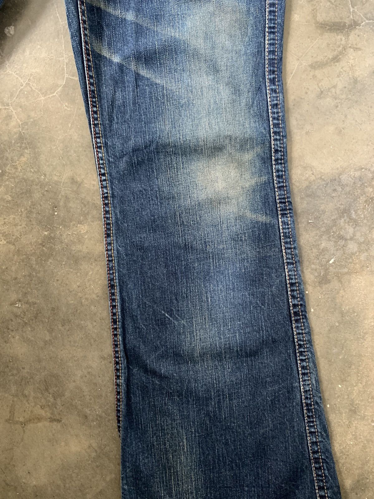 Tornado Mart Super Flare Jeans Mud Rusty Japan Brappers Bush Pant Jeans Size 31" - 4 Thumbnail