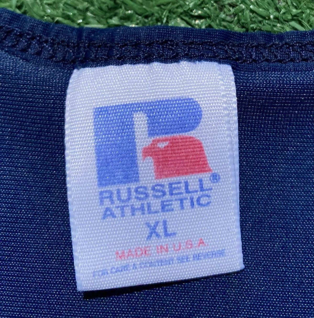 Russell Athletic 90s Russell Athletic Blank Navy Nylon Tank Top Large Size US L / EU 52-54 / 3 - 3 Thumbnail